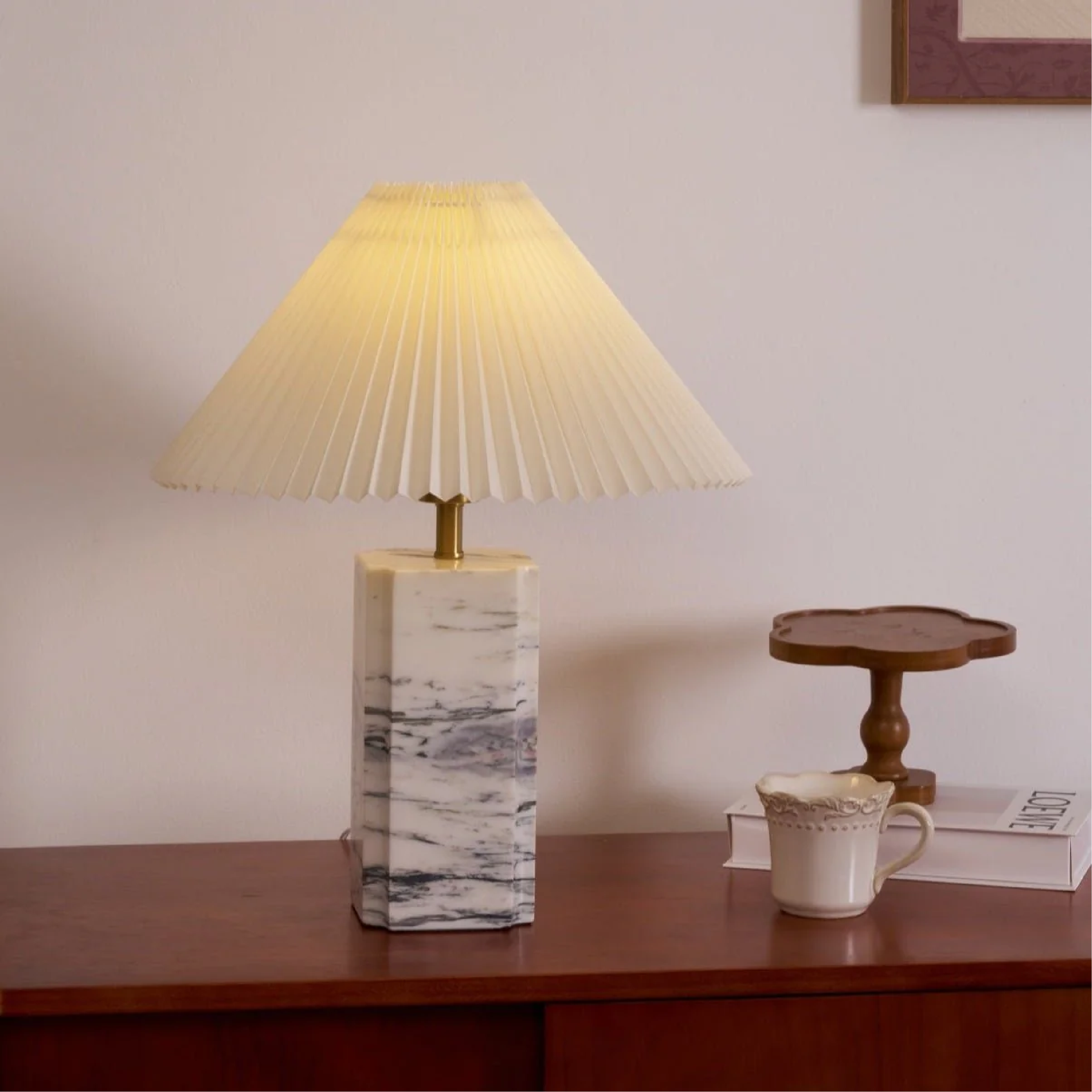 Luxury Marble Table Lamp For Modern Minimalist Home Lighting - OpalDwell