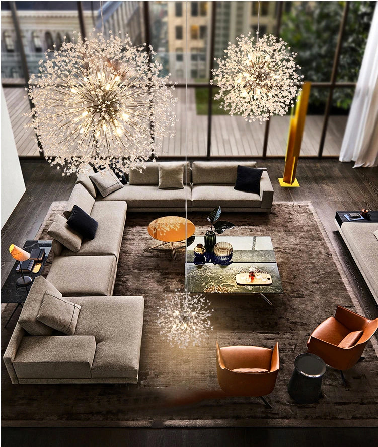 Lunara Inverted Dandelion Pendant Ceiling Light Edition - OpalDwell