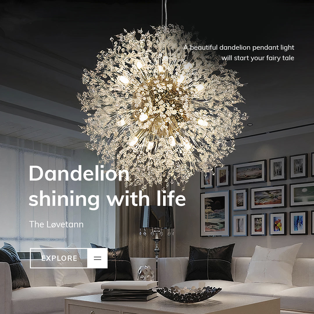 Lunara Inverted Dandelion Pendant Ceiling Light Edition - OpalDwell
