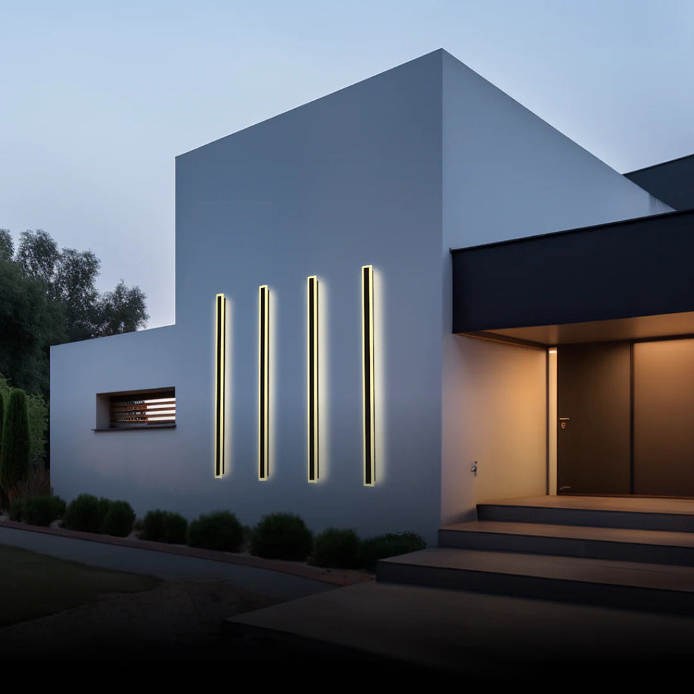 Frostline Linear Outdoor Wall Lamp with Acrylic Pane - OpalDwell