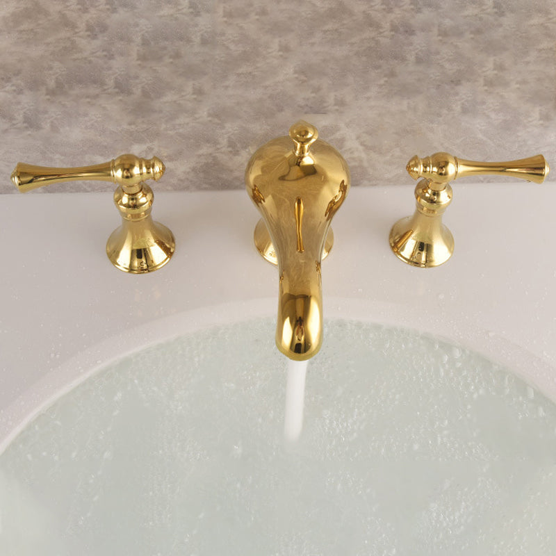 Haverly Antique Three-Hole Widespread Bathroom Faucet | OpalDwell OpalDwell