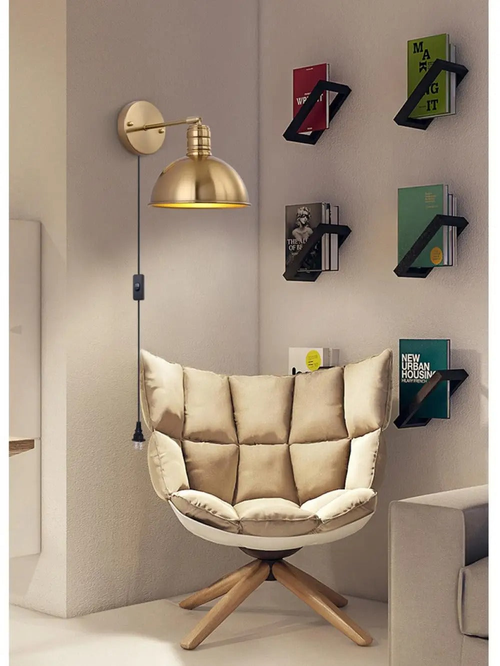 Vintage Arm Mounted Wall Lamp - OpalDwell