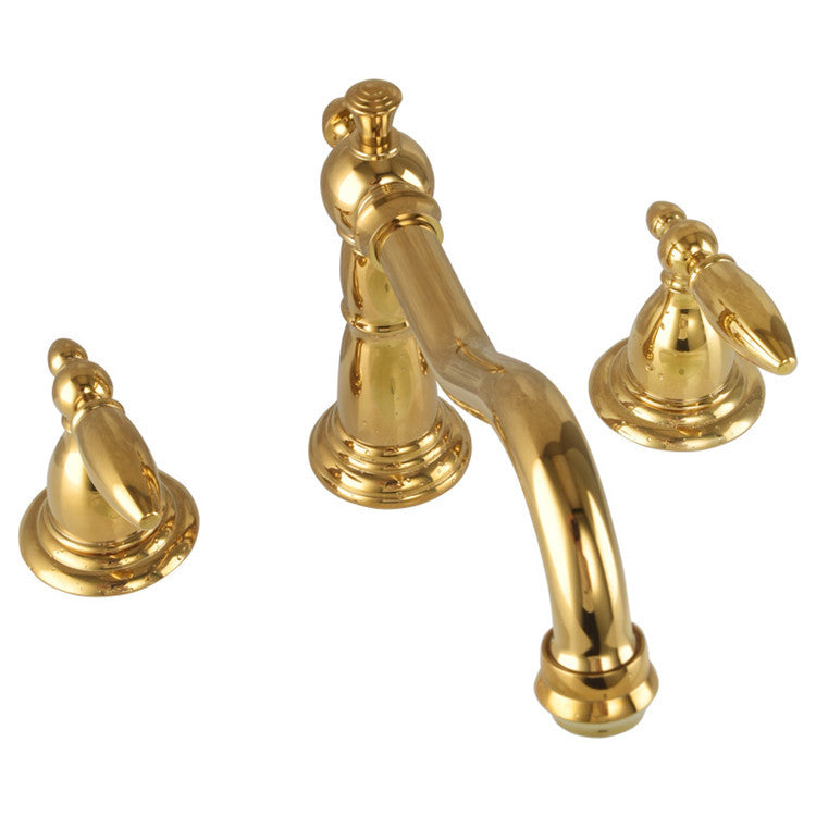 Marcelli Vintage Brass Double-Handle Bathroom Faucet for 3-Hole Sink | OpalDwell OpalDwell