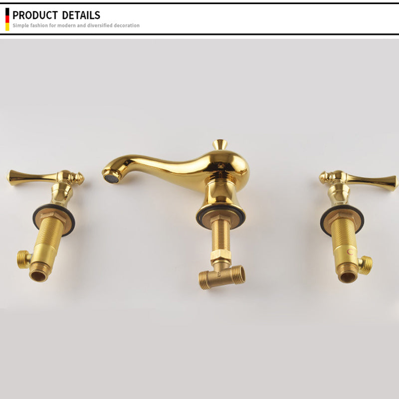 Haverly Antique Three-Hole Widespread Bathroom Faucet | OpalDwell OpalDwell