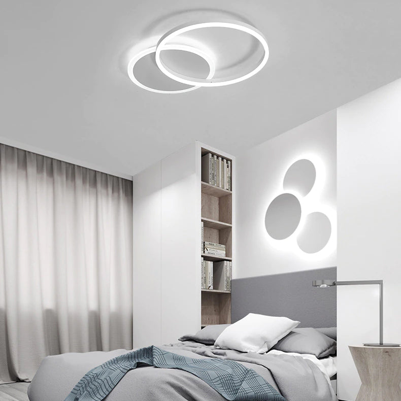LunaRing LED Ceiling Light with Soft Tranquil Ambient Glow - OpalDwell