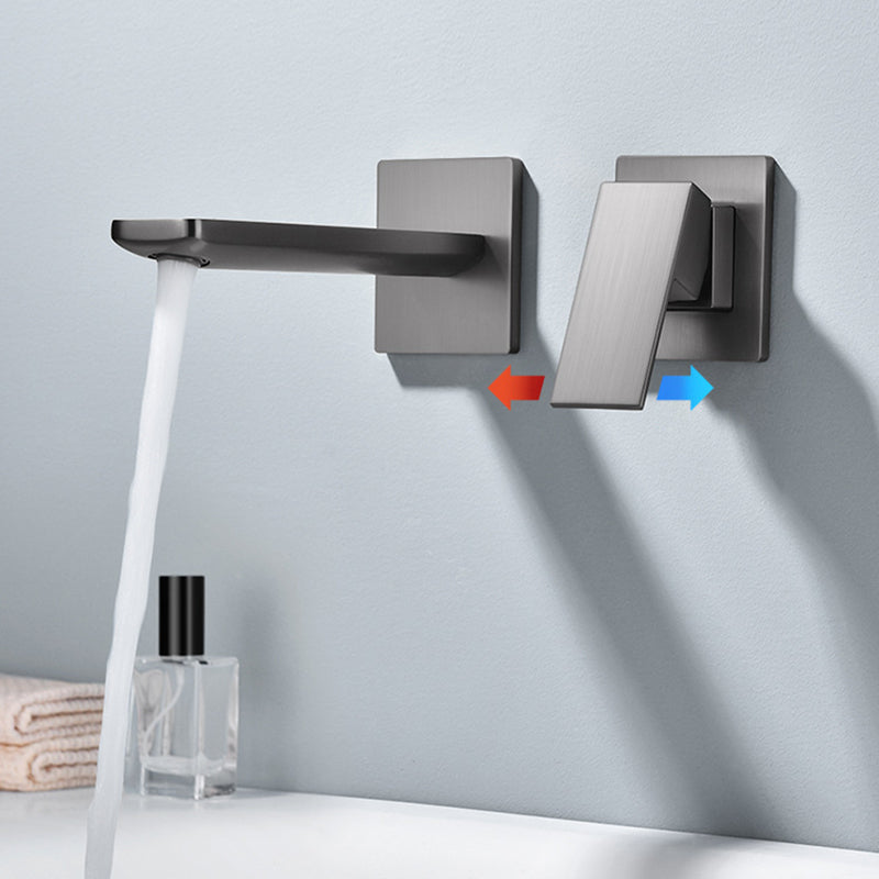 AstraLine Concealed Wall-Mount Sink Faucet, Single-Handle Minimalist Design OpalDwell