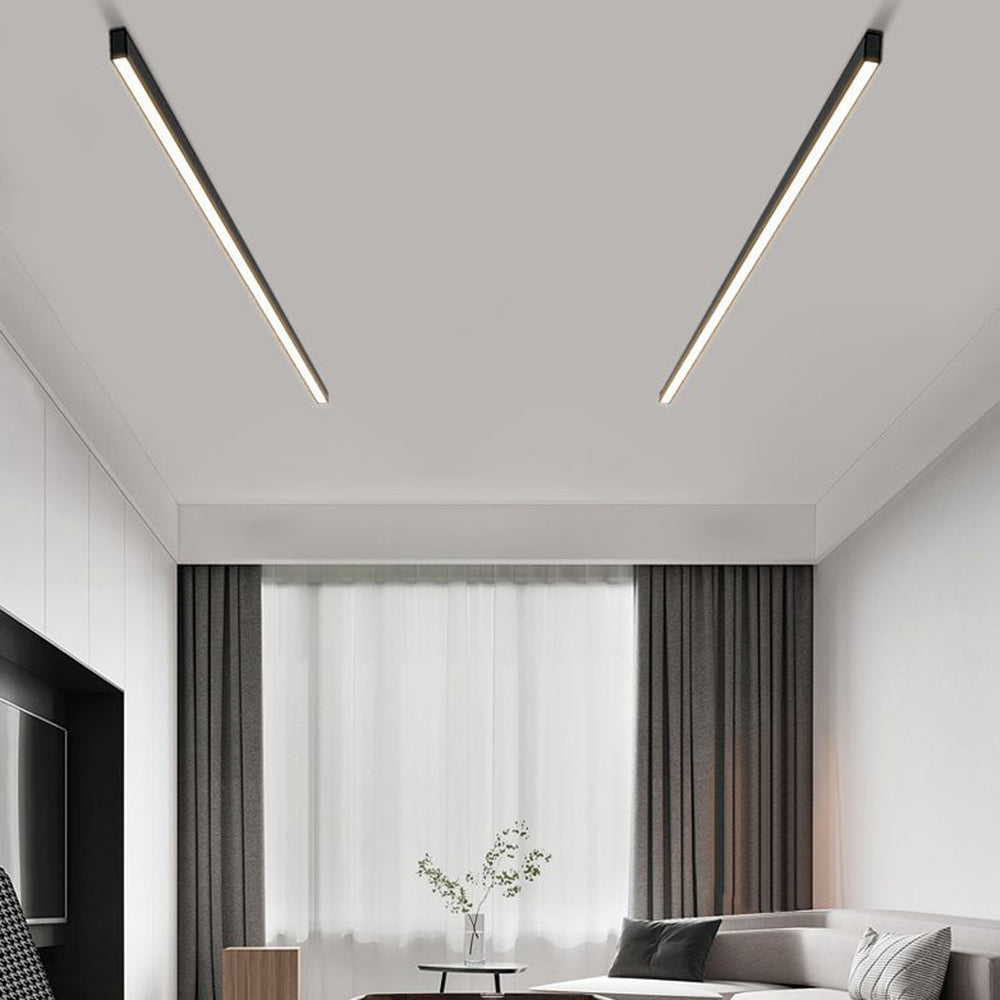 Noirline Black Linear Ceiling and Wall Light Modern - OpalDwell