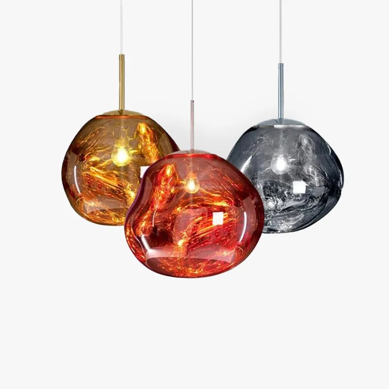 AstraLuma Lava Pendant Lights Four Color Glass Finish - OpalDwell