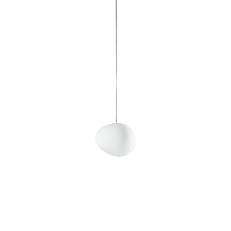 LumaVerde Glass Pendant Light Hand Blown Organic Form OpalDwell