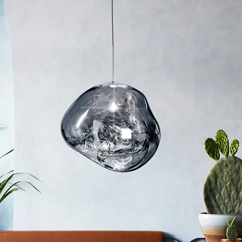AstraLuma Lava Pendant Lights Four Color Glass Finish - OpalDwell