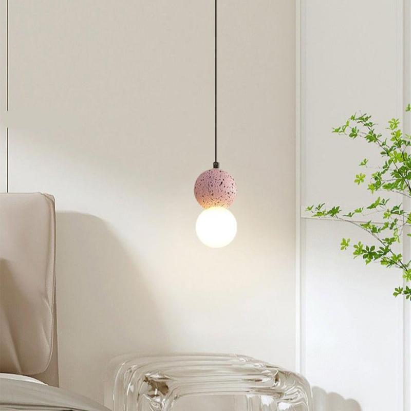 AureliaHalo Glass LED Pendant Light with Modern Glow - OpalDwell