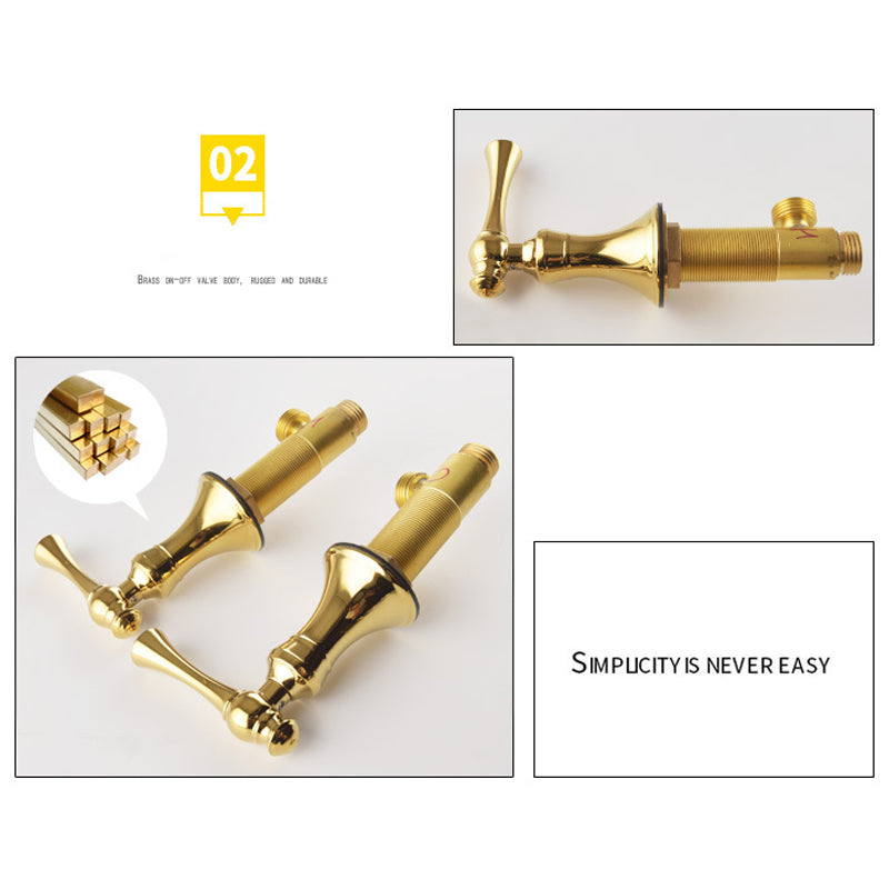 Haverly Antique Three-Hole Widespread Bathroom Faucet | OpalDwell OpalDwell