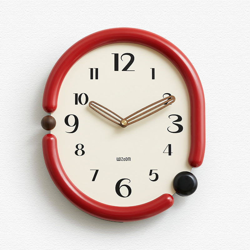 NovaTwist Wall Clock Avant Garde Timepiece for Modern Interiors OpalDwell
