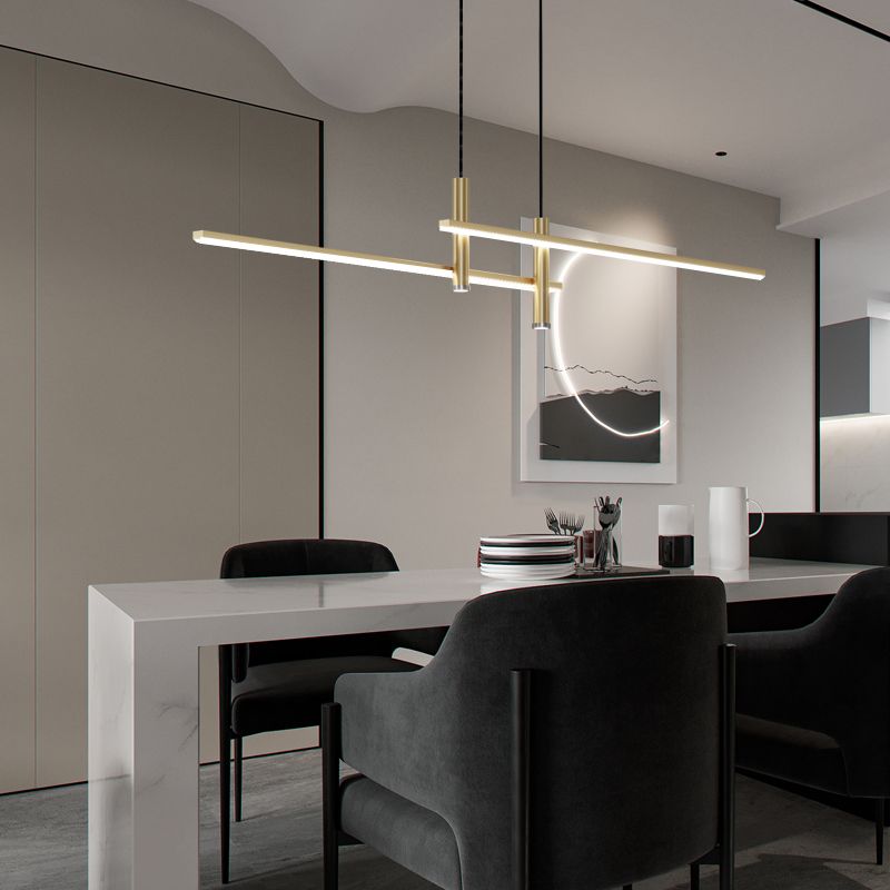 Nexa Linear Pendant Light for Modern Dining Room Lighting - OpalDwell