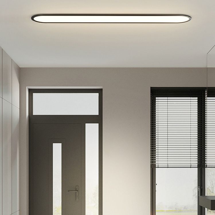 NovaOval Slim Oval Ceiling Light for Living Rooms and Homes OpalDwell