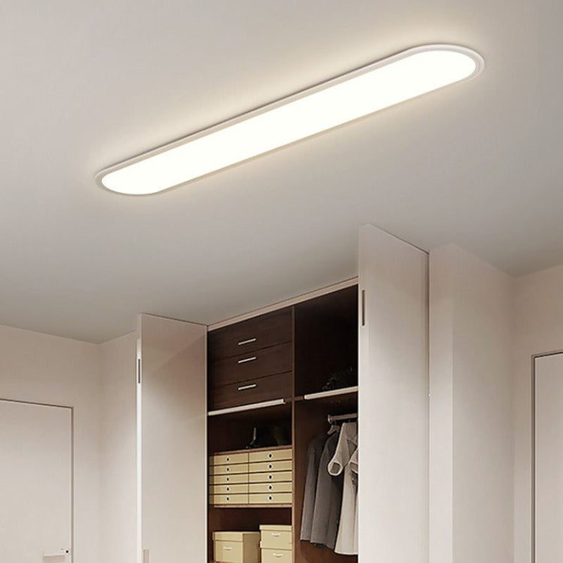 NovaOval Slim Oval Ceiling Light for Living Rooms and Homes OpalDwell