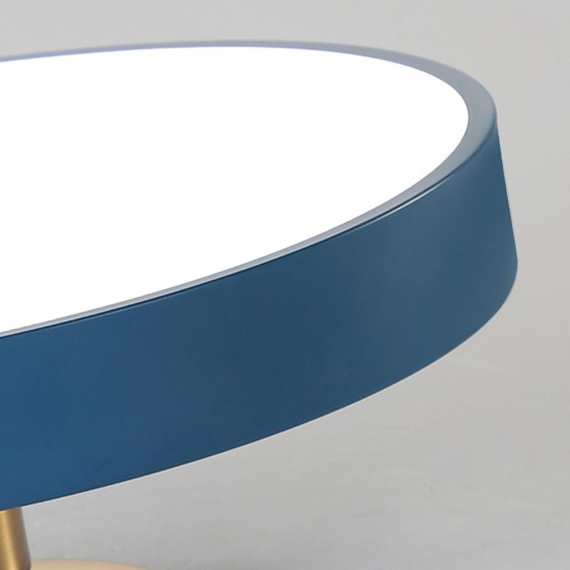 Vesper Flush Mount Ceiling Light Slim Round Fixture - OpalDwell