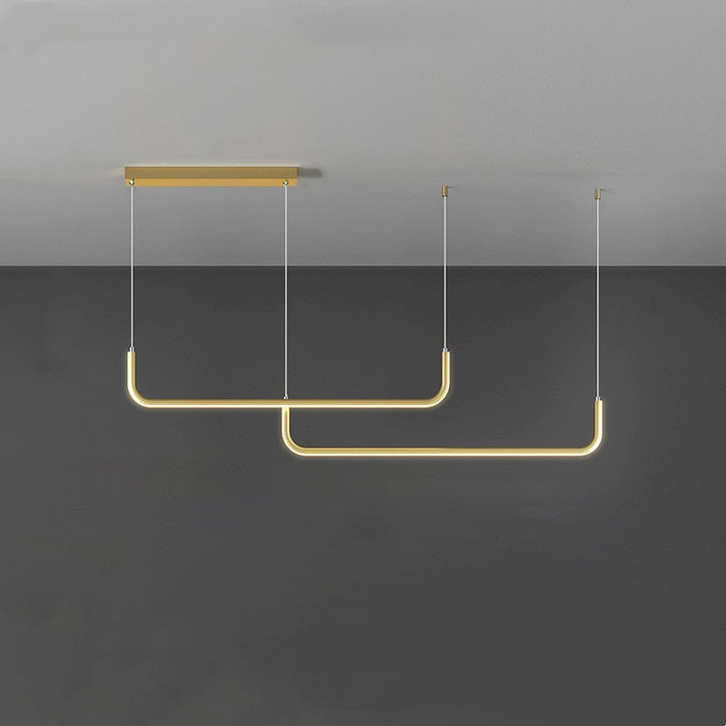EdgeGlow | Modern LED Pendant Light in Metal and Silicone - OpalDwell