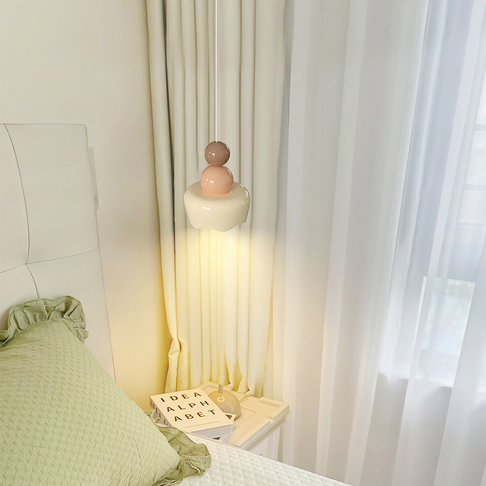 Aurelia Glow Romantic Hanging Pendant Lamp for Bedroom - OpalDwell