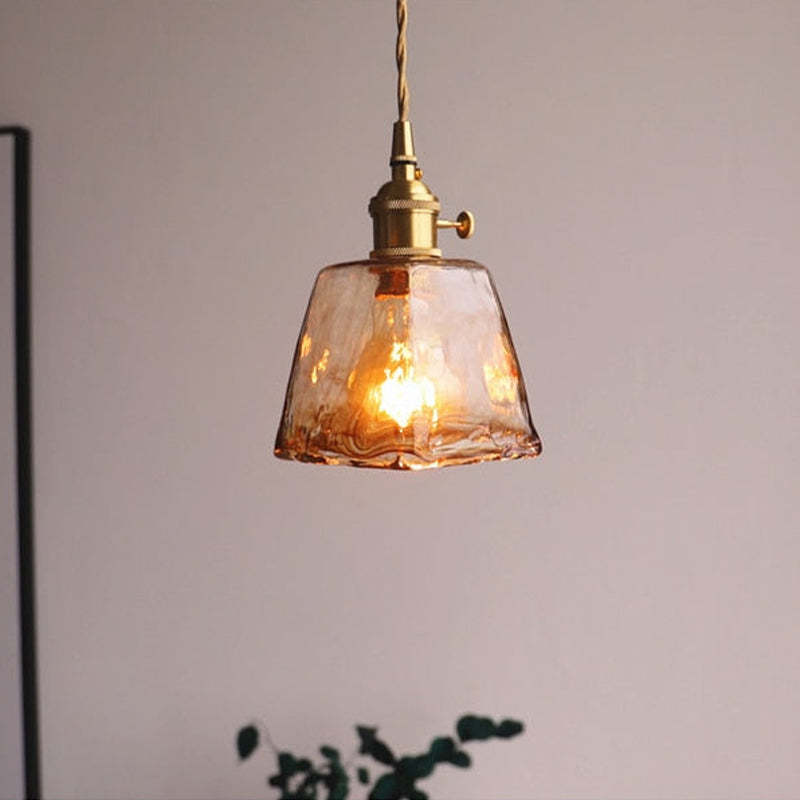 Aurelia Retro LED Pendant Light in Gold Metal Fixture - OpalDwell