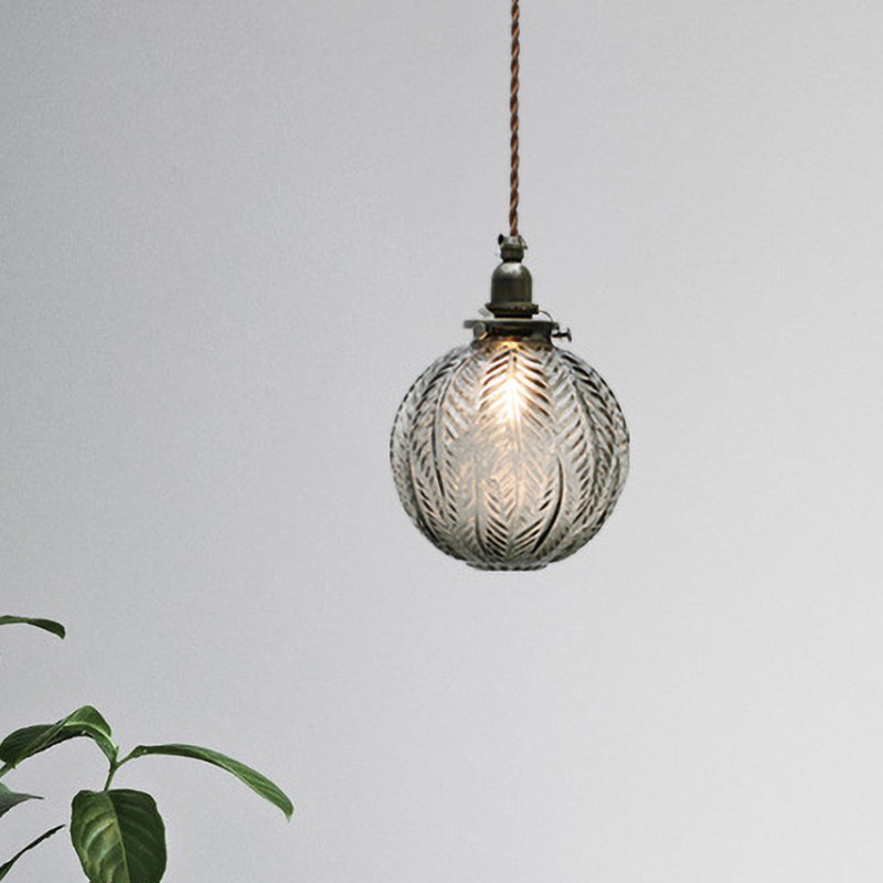 Veridia Heritage Colonial Pendant Lamp With Globe Shade - OpalDwell