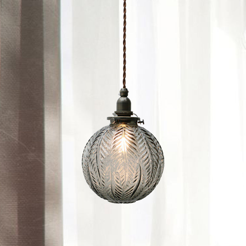 Veridia Heritage Colonial Pendant Lamp With Globe Shade - OpalDwell