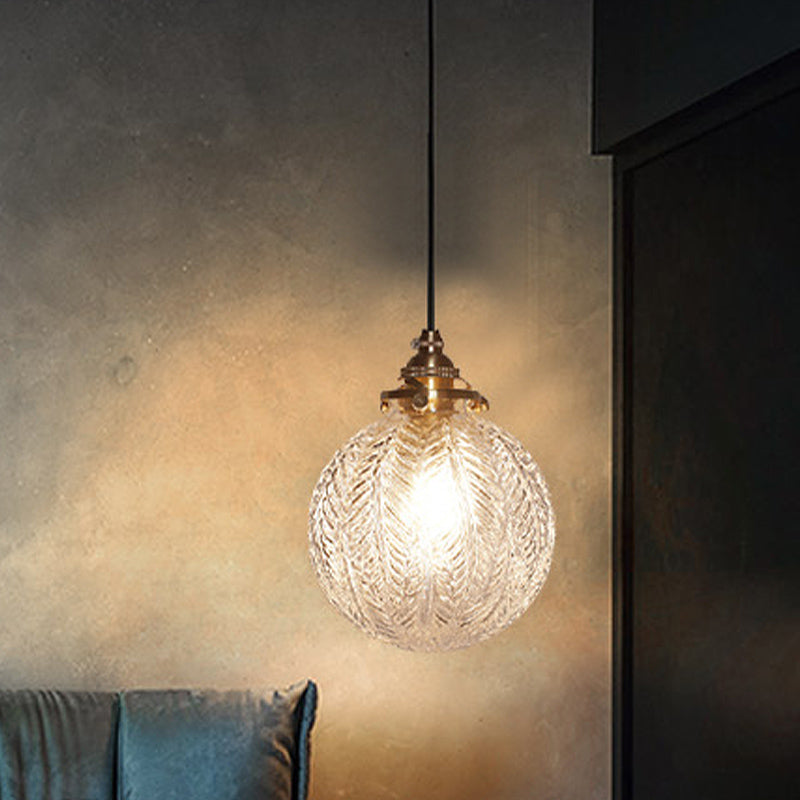 Veridia Heritage Colonial Pendant Lamp With Globe Shade - OpalDwell