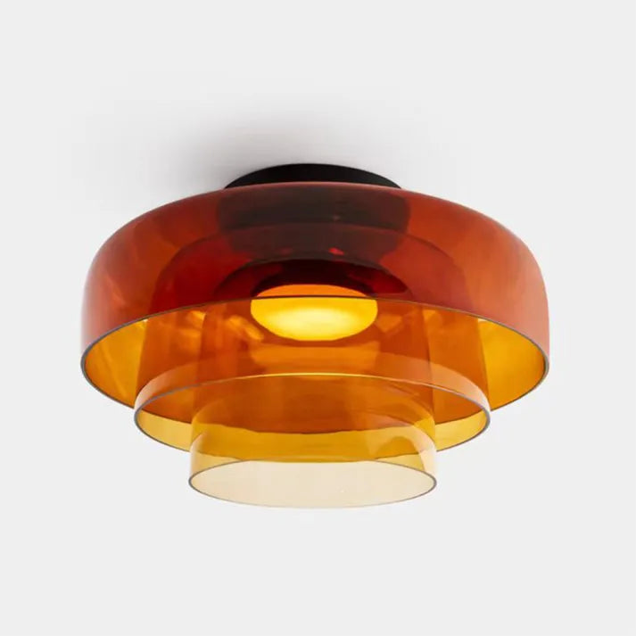 Keiora Nordic Glass Ceiling Lamp | Medieval Charm Lighting - OpalDwell