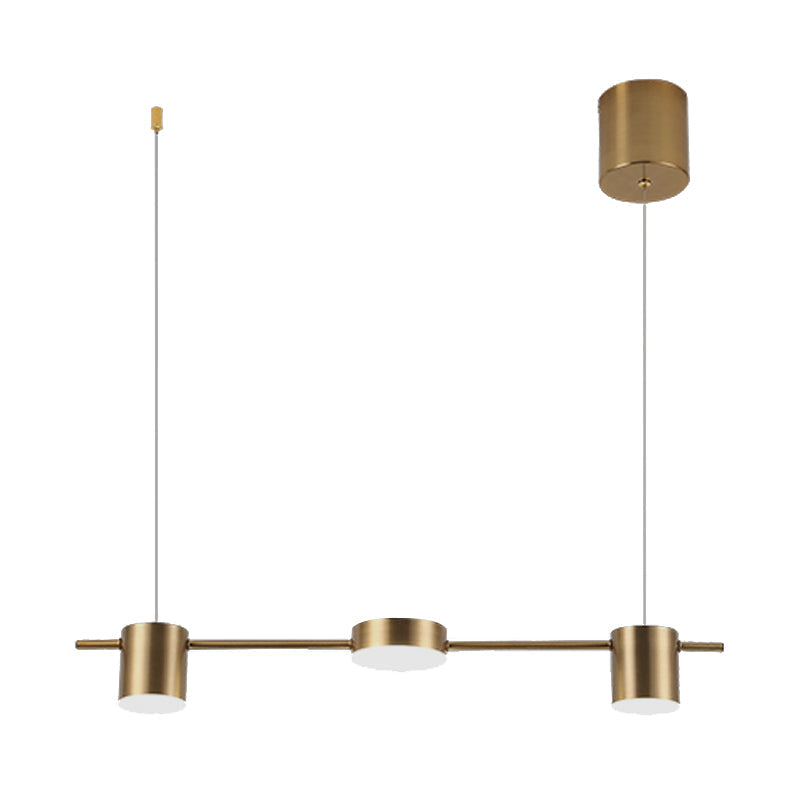 Lyria Drum Pendant Light, Black Gold Finish, 3-5 Lights OpalDwell