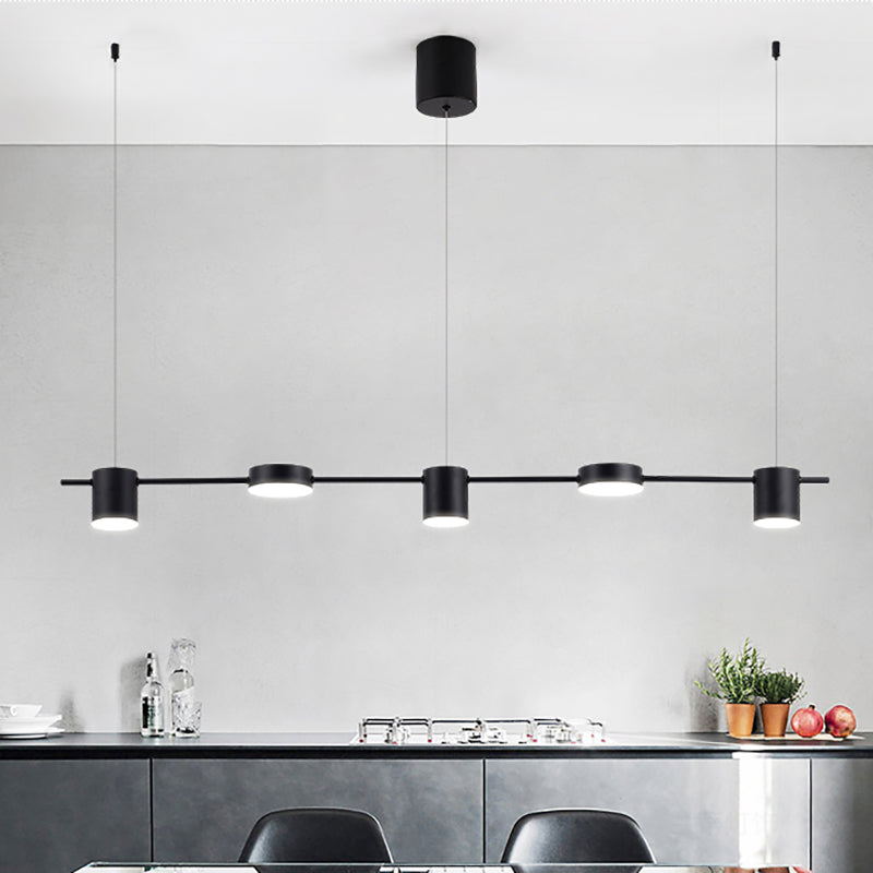Lyria Drum Pendant Light, Black Gold Finish, 3-5 Lights OpalDwell