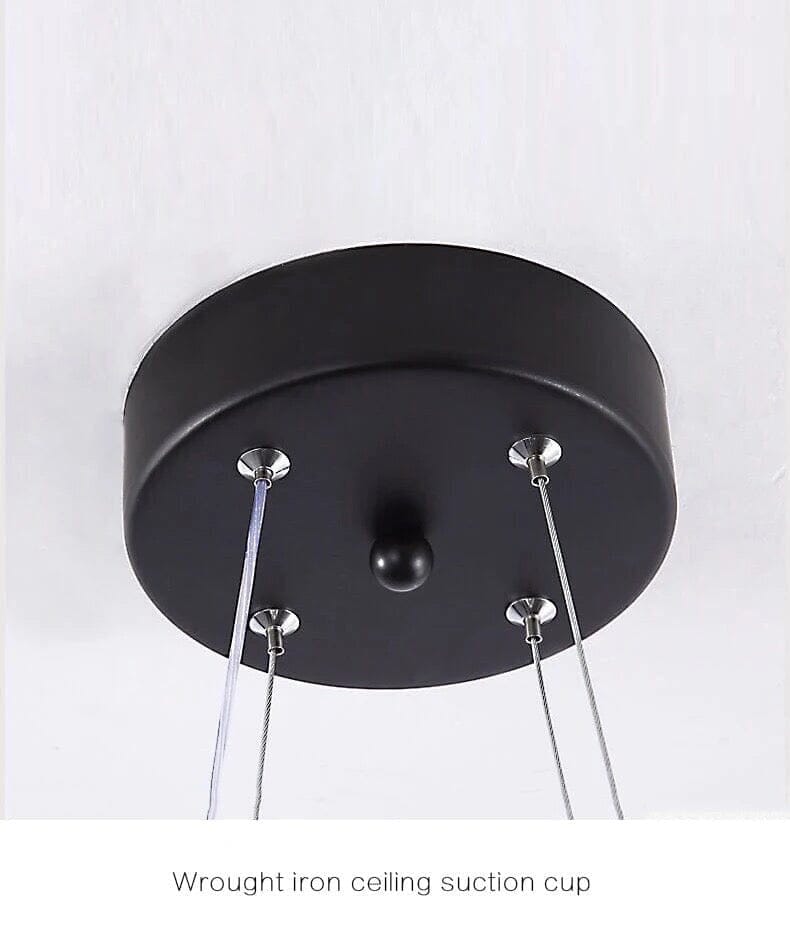Liora | Black Bow LED Pendant - OpalDwell