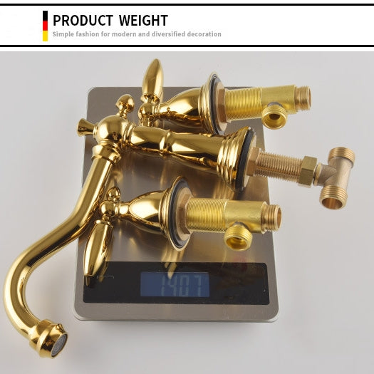 Marcelli Vintage Brass Double-Handle Bathroom Faucet for 3-Hole Sink | OpalDwell OpalDwell