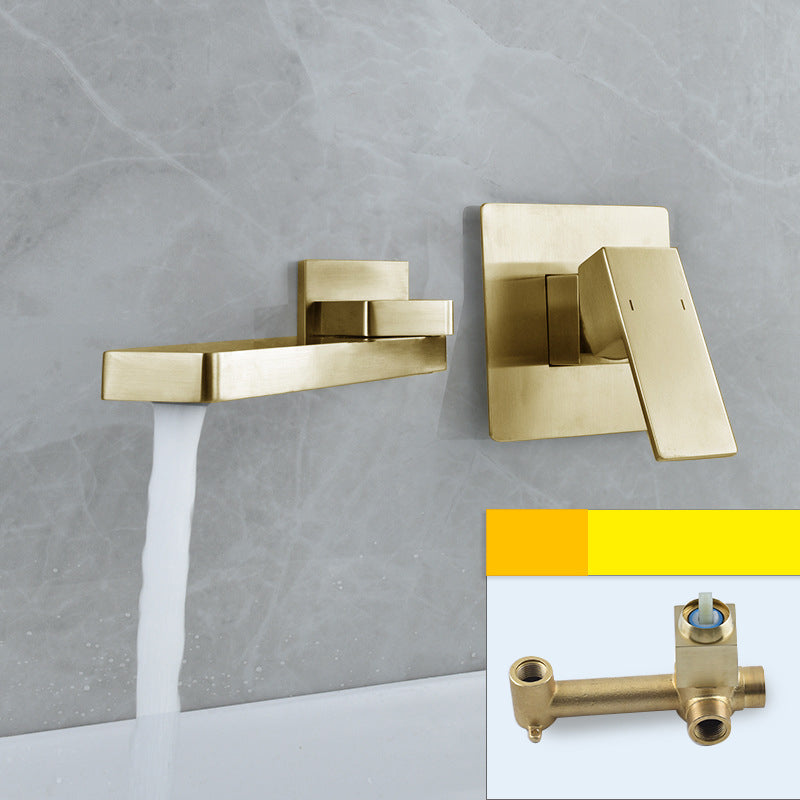 Aureli | Wall-Mounted Single-Handle Bathroom Sink Faucet | OpalDwell OpalDwell