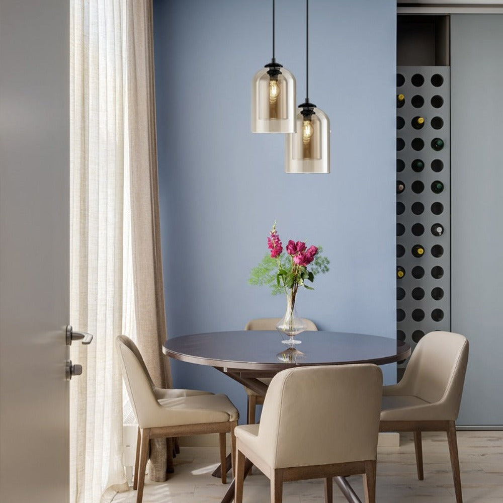 AeroLumen Glass Pendant Light Minimalist Hanging Lamp - OpalDwell