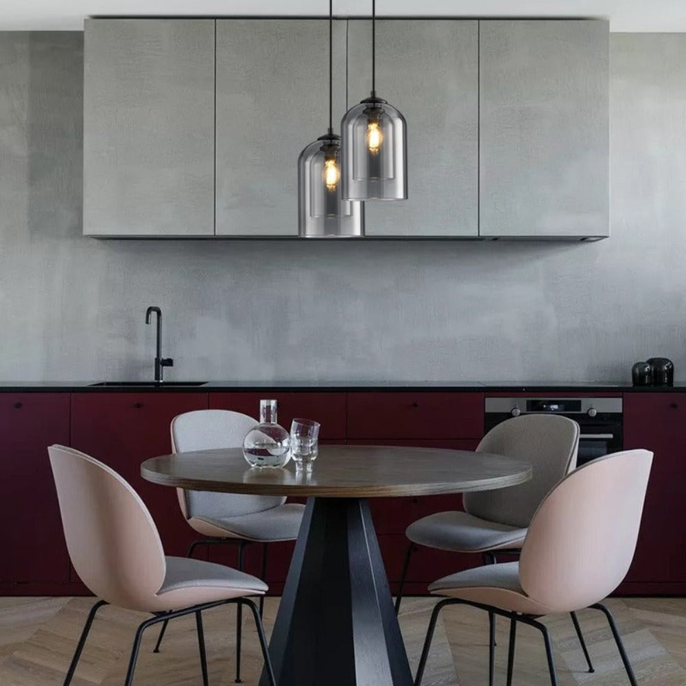 AeroLumen Glass Pendant Light Minimalist Hanging Lamp - OpalDwell