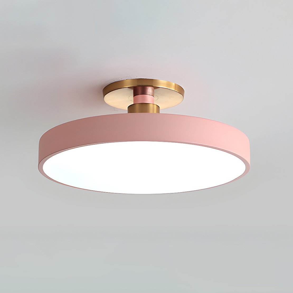 Vesper Flush Mount Ceiling Light Slim Round Fixture - OpalDwell