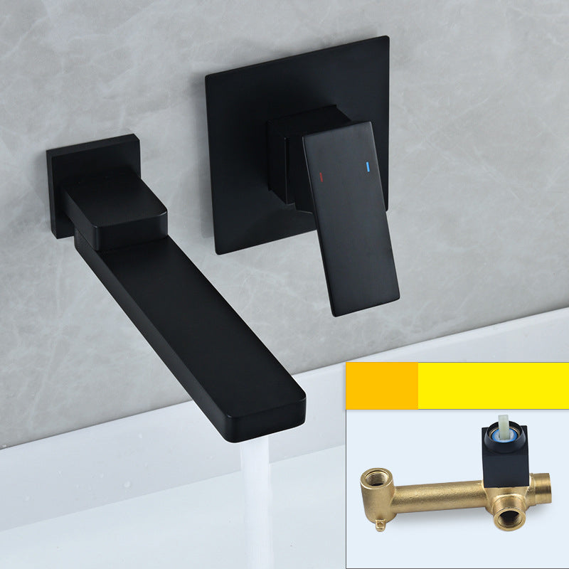 Aureli | Wall-Mounted Single-Handle Bathroom Sink Faucet | OpalDwell OpalDwell