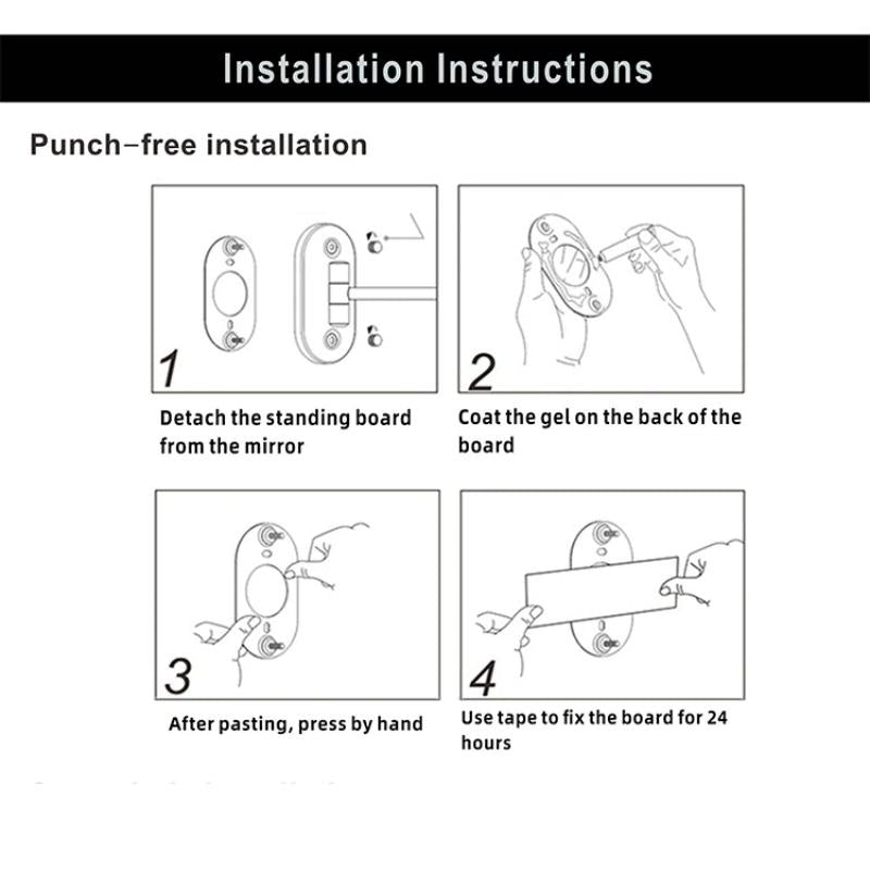 AstraLux Silver LED Magnifying Vanity Mirror Wall Mount OpalDwell