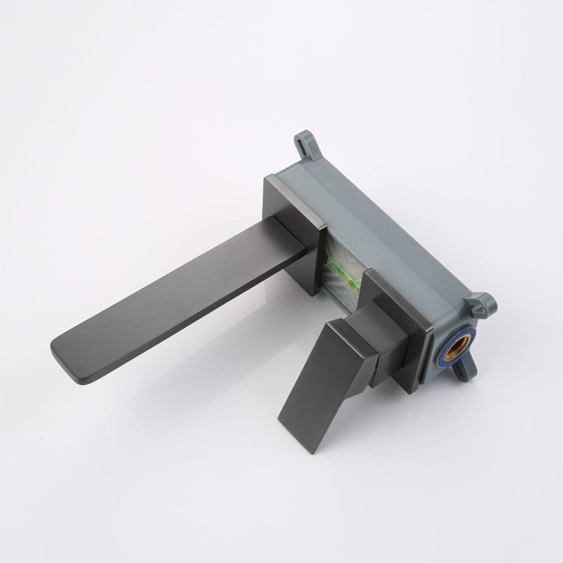 AstraLine Concealed Wall-Mount Sink Faucet, Single-Handle Minimalist Design OpalDwell