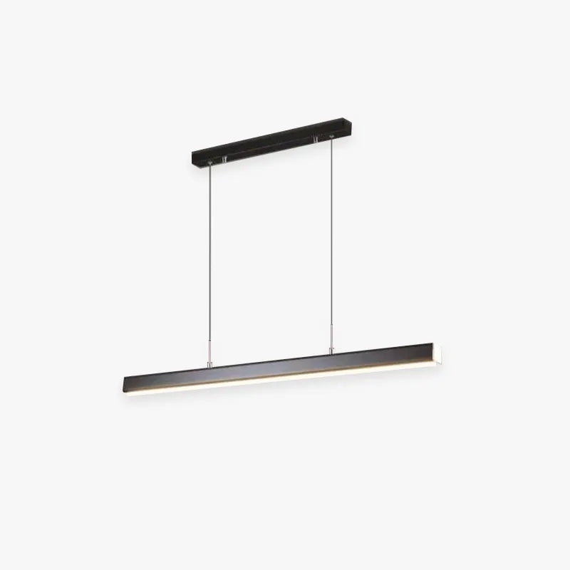 Nexis Linear Metal LED Pendant Light in Black and Brown OpalDwell