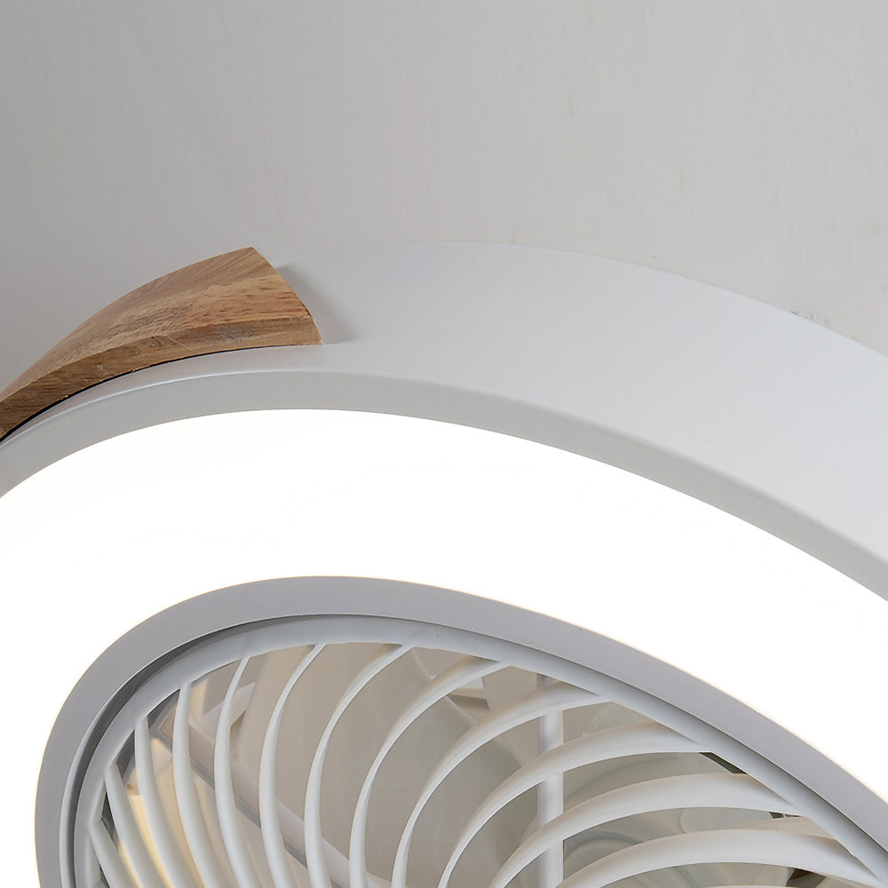 Boreal Timber Ceiling Fan with Energy-Saving LED Light and Wooden Blades - OpalDwell