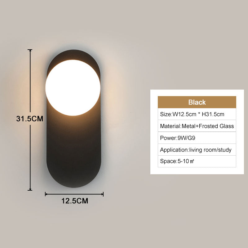 LumaNova Modern LED Wall Lights for Home Decor and Ambience OpalDwell