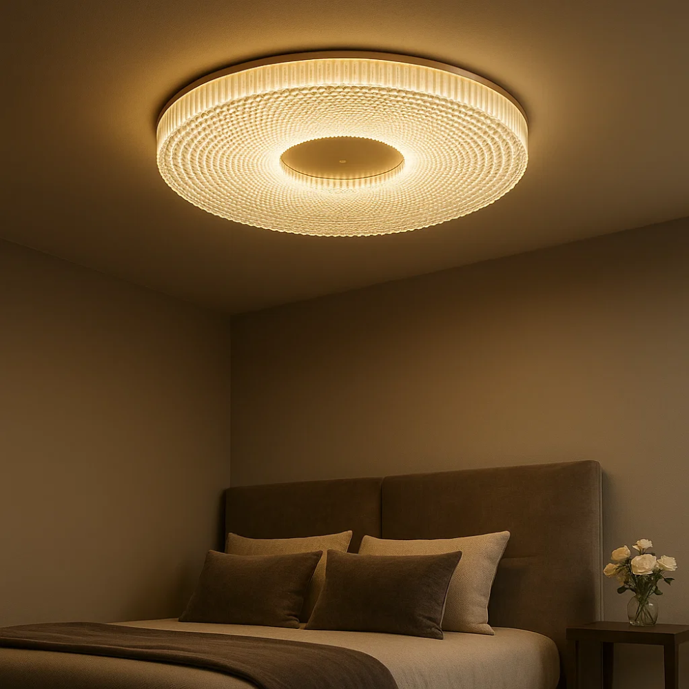 Luminia Slim LED Ceiling Light in Metal & Acrylic Finish OpalDwell