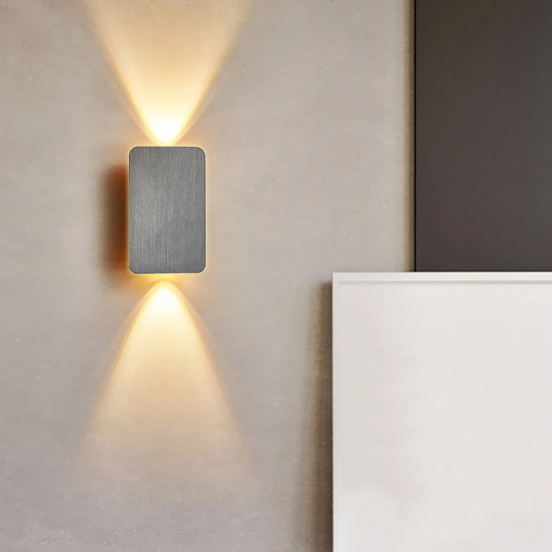 NovaLine Dual Head LED Sconce Up Down Wall Light in Black - OpalDwell