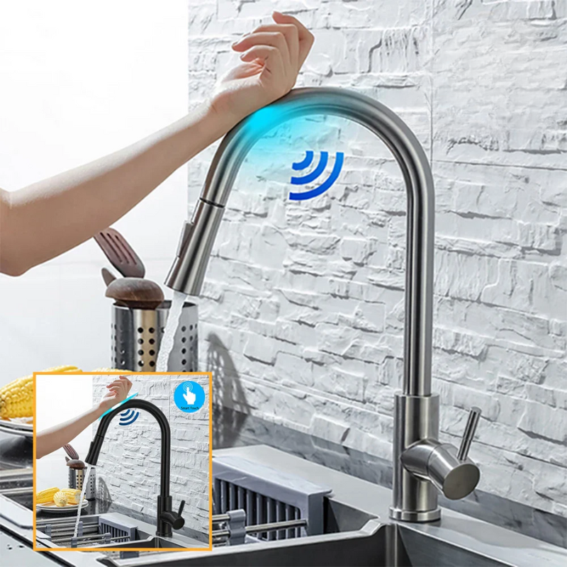 FluxMix Smart Sensor Kitchen Tap With Touchless Faucet OpalDwell