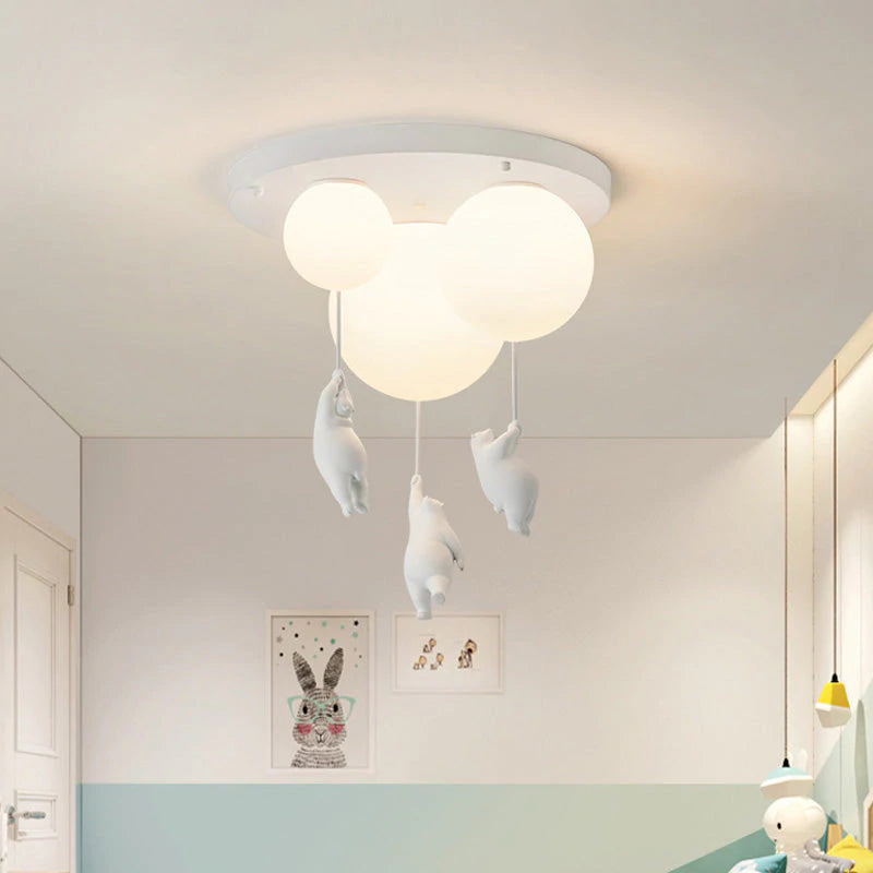 BrioBear Balloon Pendant Light for Nurseries and Kids Rooms - OpalDwell