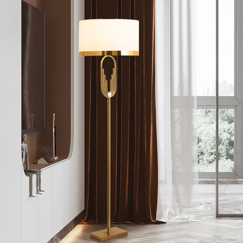 Aurelia | Art Deco Floor Lamp in Gold OpalDwell