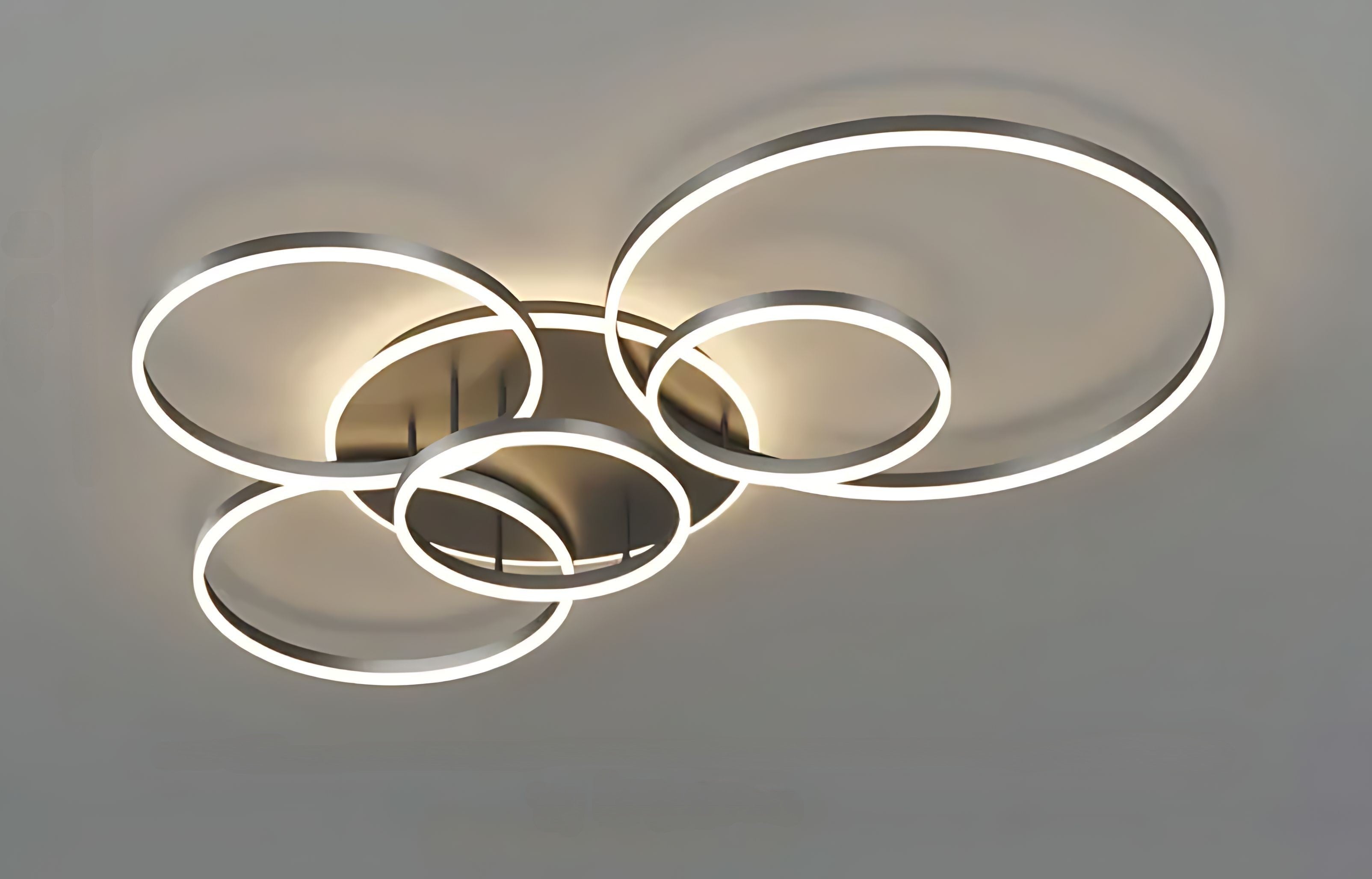 LumenNova Orbit Ring Ceiling Light With Celestial Glow - OpalDwell