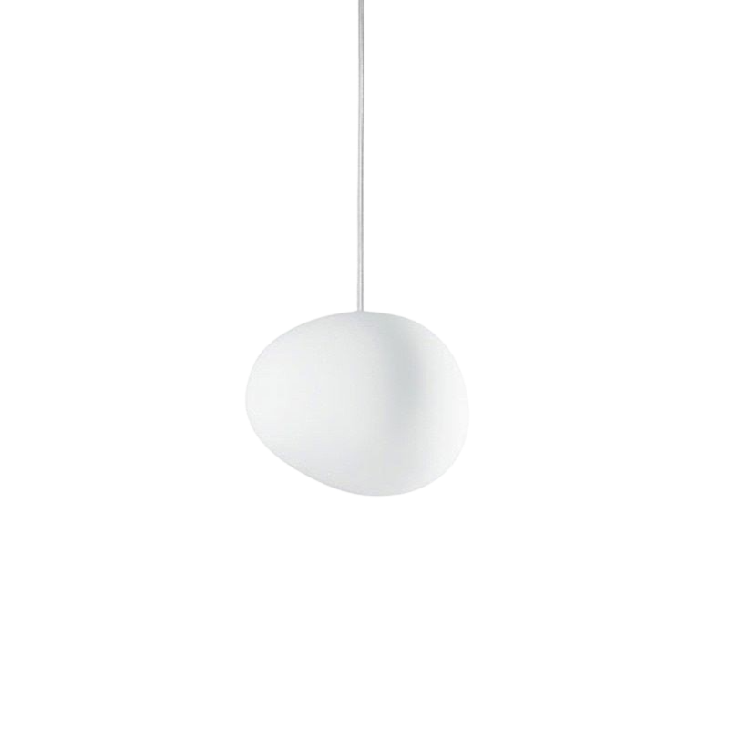 LumaVerde Glass Pendant Light Hand Blown Organic Form OpalDwell