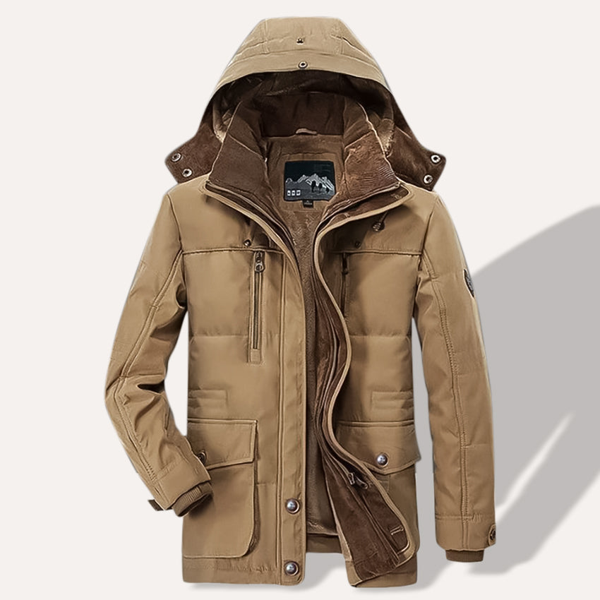 ArdentVale Mens Winter Parka With Luxe Warmth And Soft Interior OpalDwell